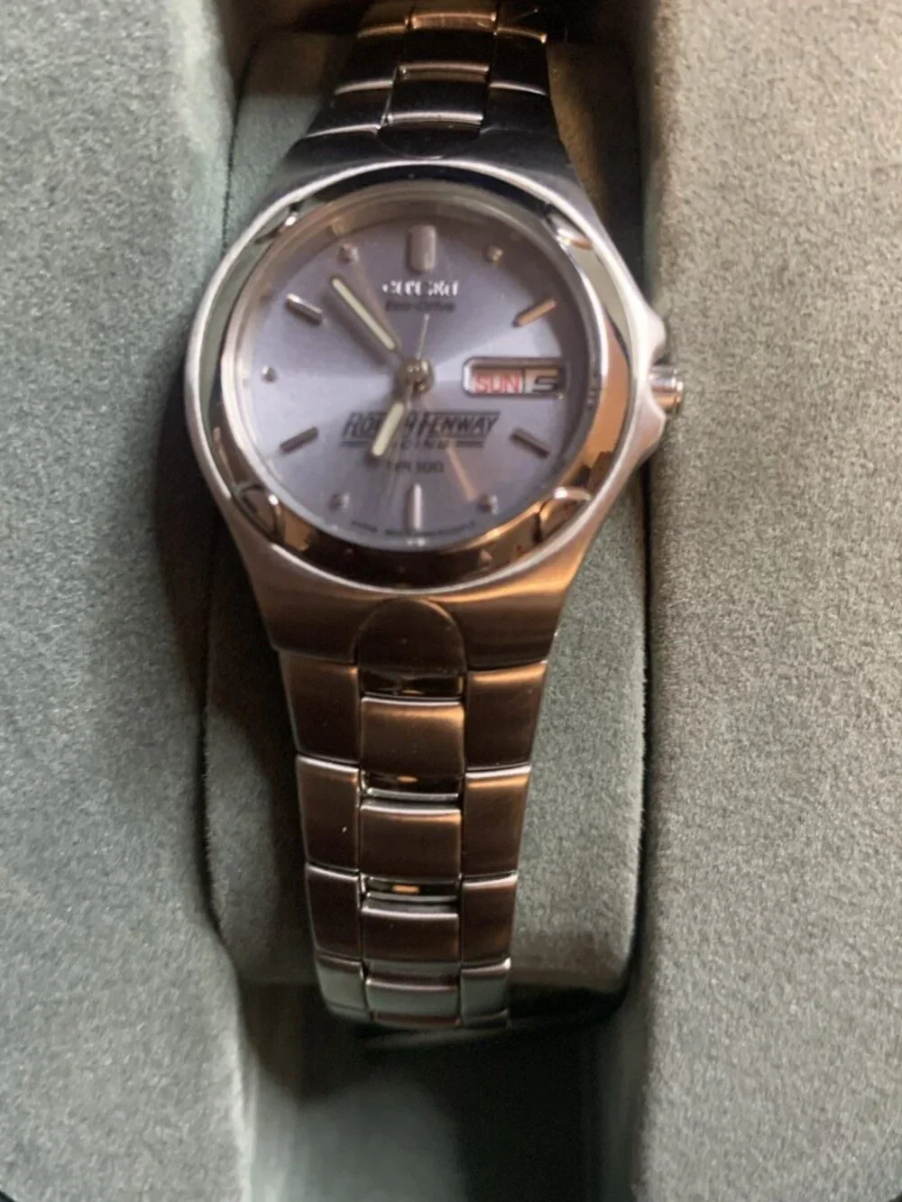 Citizen Eco-Drive Silver Women’s Watch - CTZ -B8033 Ron Fenway Racing Editon